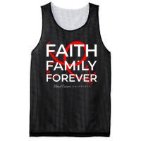 Blood Cancer Awareness Red Ribbon Faith Family Forever Gift Mesh Reversible Basketball Jersey Tank