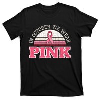 Breast Cancer Awareness Pumpkin Gift In October T-Shirt