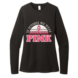 Breast Cancer Awareness Pumpkin Gift In October Womens CVC Long Sleeve Shirt