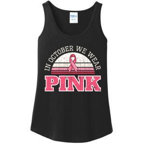 Breast Cancer Awareness Pumpkin Gift In October Ladies Essential Tank