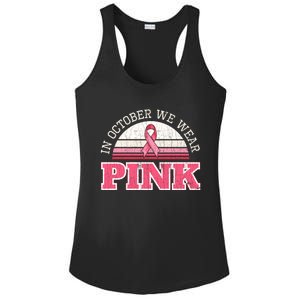 Breast Cancer Awareness Pumpkin Gift In October Ladies PosiCharge Competitor Racerback Tank