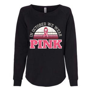 Breast Cancer Awareness Pumpkin Gift In October Womens California Wash Sweatshirt