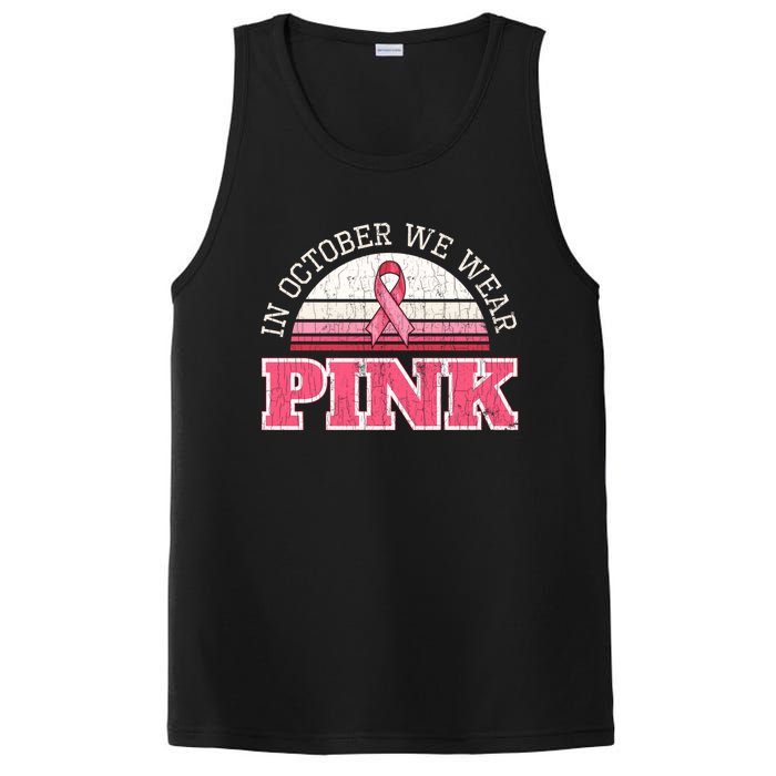 Breast Cancer Awareness Pumpkin Gift In October PosiCharge Competitor Tank