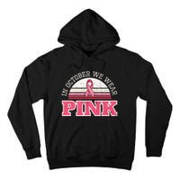 Breast Cancer Awareness Pumpkin Gift In October Tall Hoodie