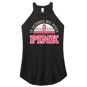 Breast Cancer Awareness Pumpkin Gift In October Women's Perfect Tri Rocker Tank