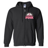 Breast Cancer Awareness Pumpkin Gift In October Full Zip Hoodie