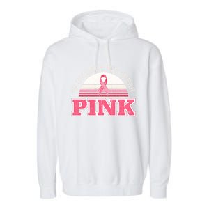 Breast Cancer Awareness Pumpkin Gift In October Garment-Dyed Fleece Hoodie