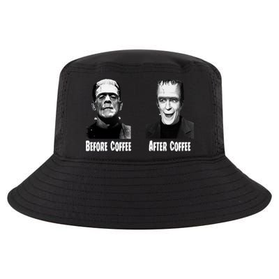 Before Coffee After Coffee Funny Monster Cool Comfort Performance Bucket Hat