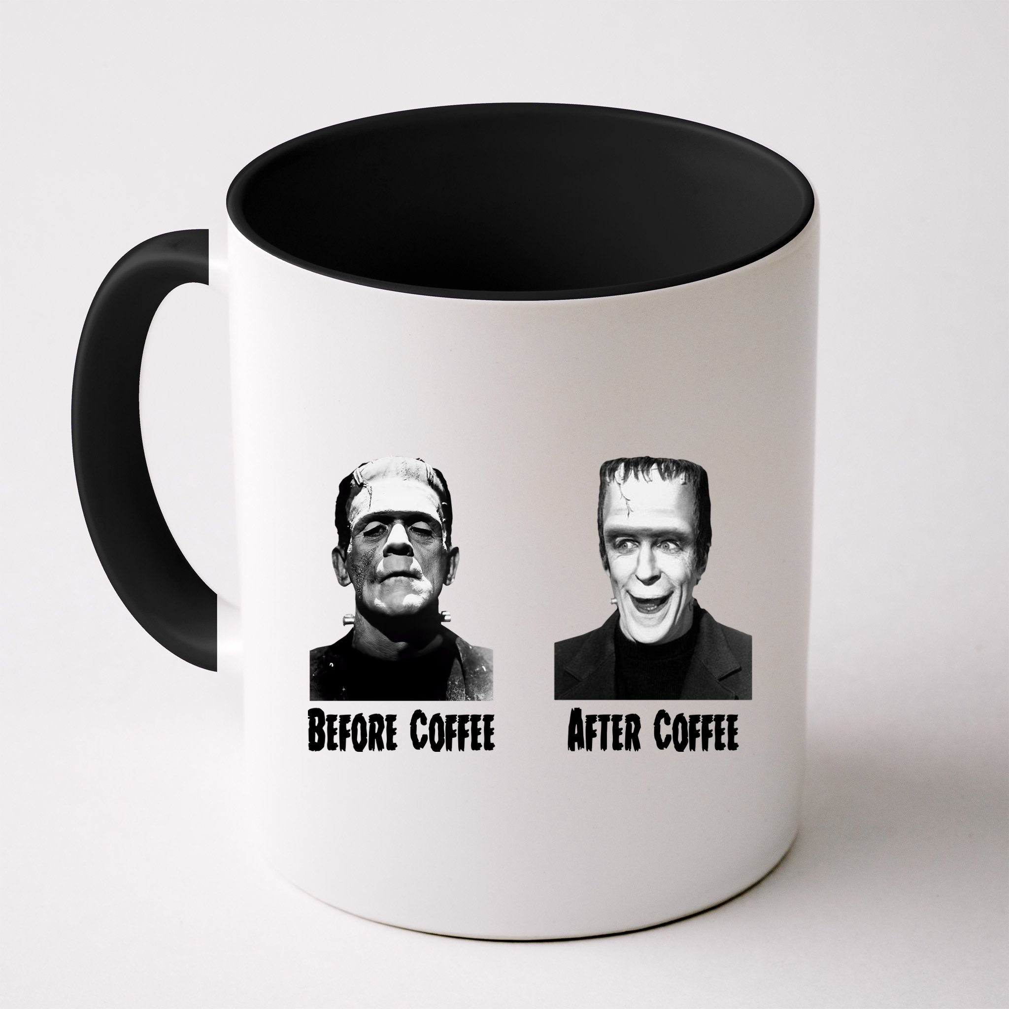 Before Coffee After Coffee Funny Monster Mug