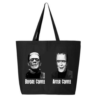 Before Coffee After Coffee Funny Monster 25L Jumbo Tote