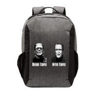 Before Coffee After Coffee Funny Monster Vector Backpack