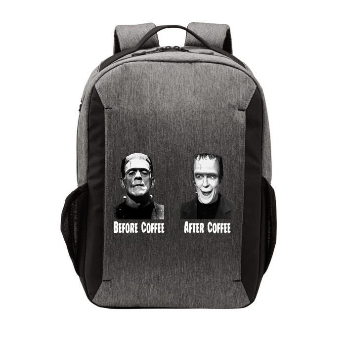 Before Coffee After Coffee Funny Monster Vector Backpack
