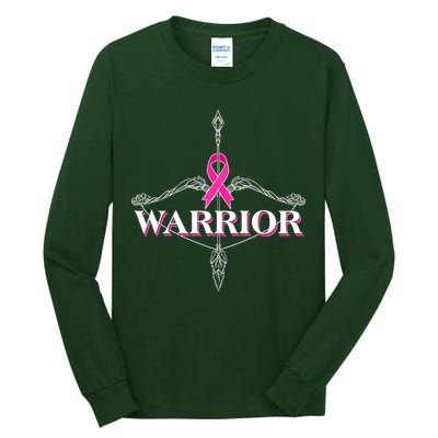 Breast Cancer Awareness Warrior Vintage Bow And Arrow Tall Long Sleeve T-Shirt