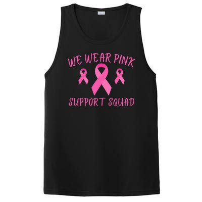 Breast Cancer Awareness In October We Wear Pink Ribbon Support Squad PosiCharge Competitor Tank