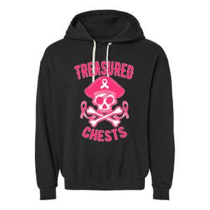 Breast Cancer Awareness Treasured Chests Ribbon Garment-Dyed Fleece Hoodie