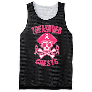 Breast Cancer Awareness Treasured Chests Ribbon Mesh Reversible Basketball Jersey Tank