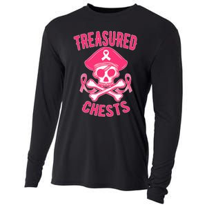 Breast Cancer Awareness Treasured Chests Ribbon Cooling Performance Long Sleeve Crew