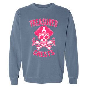 Breast Cancer Awareness Treasured Chests Ribbon Garment-Dyed Sweatshirt