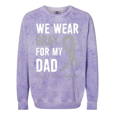 Brain Cancer Awareness T Colorblast Crewneck Sweatshirt