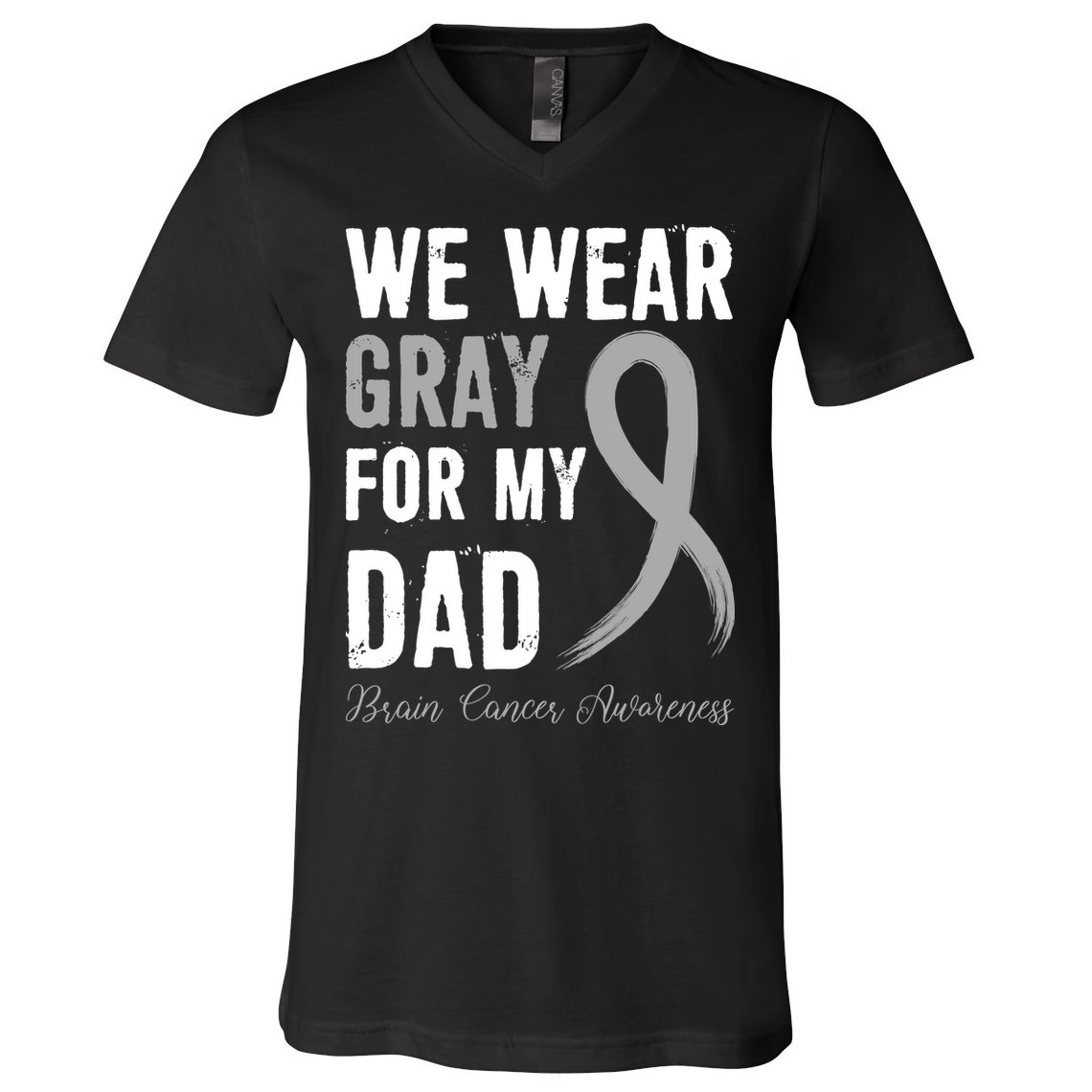 Brain Cancer Awareness T V-Neck T-Shirt