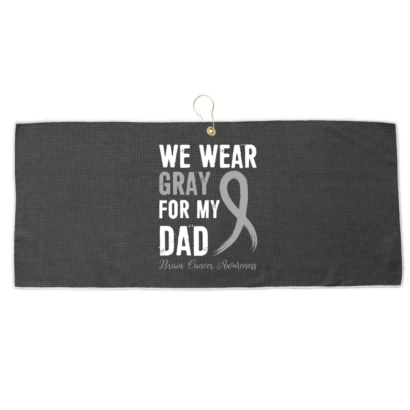 Brain Cancer Awareness T Large Microfiber Waffle Golf Towel