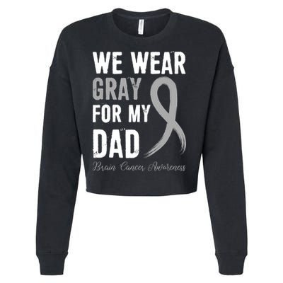 Brain Cancer Awareness T Cropped Pullover Crew