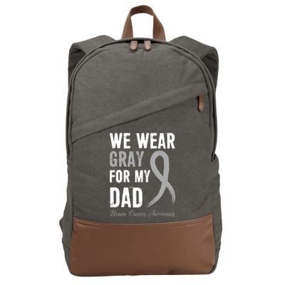 Brain Cancer Awareness T Cotton Canvas Backpack