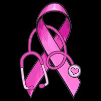 Breast Cancer Awareness Pink Ribbon Stethoscope Drawstring Bag