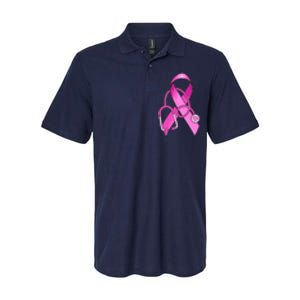 Breast Cancer Awareness Pink Ribbon Stethoscope Softstyle Adult Sport Polo