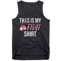 Breast Cancer Awareness Pink Ribbon Mom  Fight Survivor Tank Top