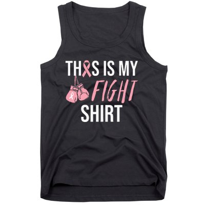 Breast Cancer Awareness Pink Ribbon Mom  Fight Survivor Tank Top