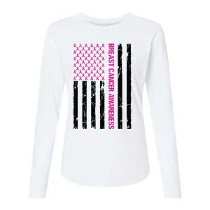 Breast Cancer Awareness Womens Cotton Relaxed Long Sleeve T-Shirt