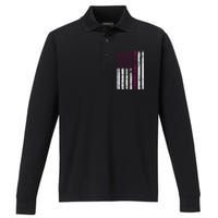 Breast Cancer Awareness Performance Long Sleeve Polo