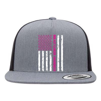 Breast Cancer Awareness Flat Bill Trucker Hat