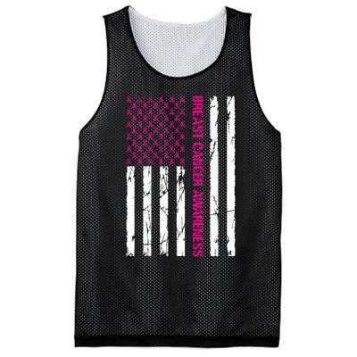 Breast Cancer Awareness Mesh Reversible Basketball Jersey Tank