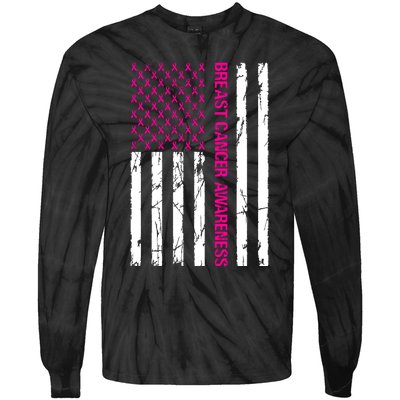 Breast Cancer Awareness Tie-Dye Long Sleeve Shirt