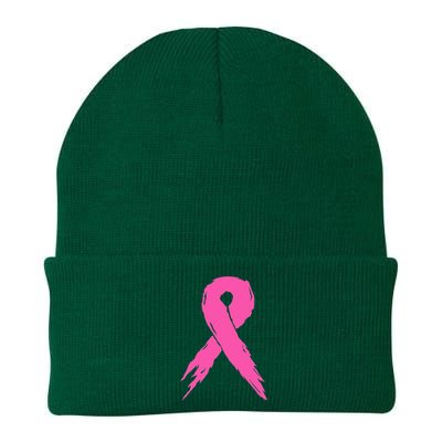 Breast Cancer Awareness Pink Ribbon Knit Cap Winter Beanie