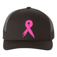 Breast Cancer Awareness Pink Ribbon Yupoong Adult 5-Panel Trucker Hat