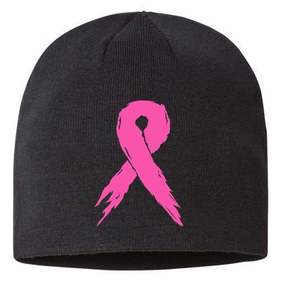 Breast Cancer Awareness Pink Ribbon Sustainable Beanie