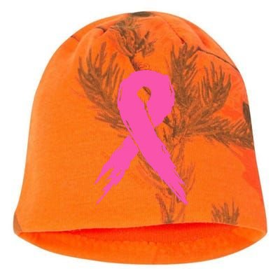 Breast Cancer Awareness Pink Ribbon Kati - Camo Knit Beanie