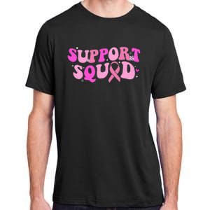 Breast Cancer Awareness Pink Warrior Groovy Support Squad Adult ChromaSoft Performance T-Shirt