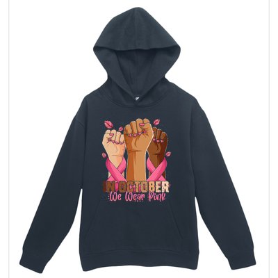 Breast Cancer Awareness Month In October We Wear Urban Pullover Hoodie