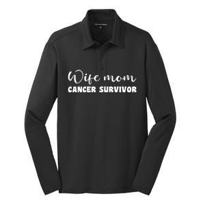 Brest Cancer Awareness T , W Silk Touch Performance Long Sleeve Polo