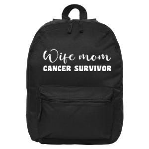 Brest Cancer Awareness T , W 16 in Basic Backpack