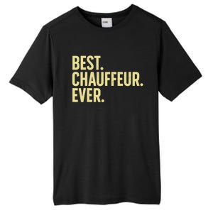 Best Chauffeur Art Dad Job Taxi Limo Driver Tall Fusion ChromaSoft Performance T-Shirt