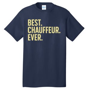 Best Chauffeur Art Dad Job Taxi Limo Driver Tall T-Shirt