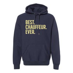 Best Chauffeur Art Dad Job Taxi Limo Driver Premium Hoodie