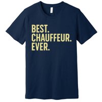 Best Chauffeur Art Dad Job Taxi Limo Driver Premium T-Shirt