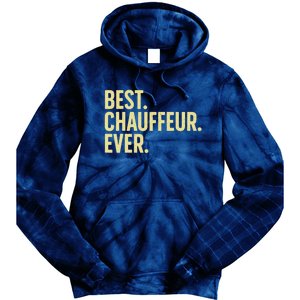 Best Chauffeur Art Dad Job Taxi Limo Driver Tie Dye Hoodie