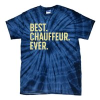 Best Chauffeur Art Dad Job Taxi Limo Driver Tie-Dye T-Shirt